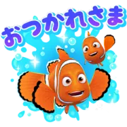 ニモのアクアポップLINEスタンプの画像