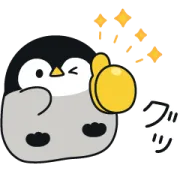 [無料LINEスタンプ] 優しい♪心くばりペンギン × LINEドクター