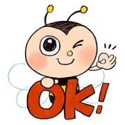 [無料LINEスタンプ] みつばちアッピーのスタンプ