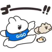 口の悪いうさちゃん×GiGOのスタンプの画像