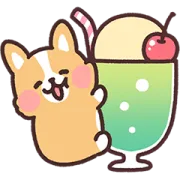 夏のまるまるコーギー♡アレンジできる！の画像