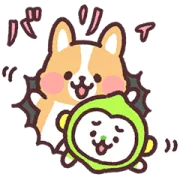 アレンジできる♡まるまるコーギー×LINEMOの画像