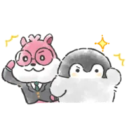 [無料LINEスタンプ] コウペンちゃん×みまもリス（第一生命）