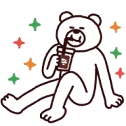 [無料LINEスタンプ] けたくま×セブン‐イレブン