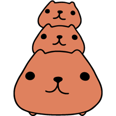 [LINEスタンプ] カピバラさんの画像（メイン）