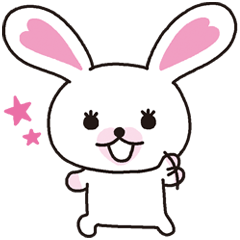 [LINEスタンプ] うさぎのモフィ