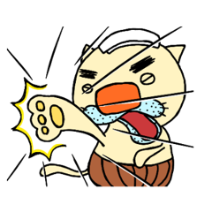 [LINEスタンプ] まんねんちゅうねん ぬこ吉