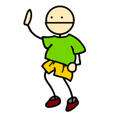 [LINEスタンプ] 棒人間の画像（メイン）