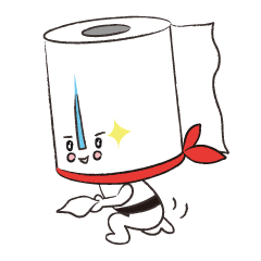 [LINEスタンプ] トイレットペーパーマン！