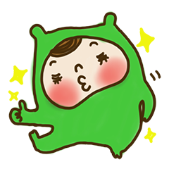 [LINEスタンプ] かぶりものちゃんの日常