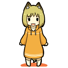 [LINEスタンプ] 狐少女ここちゃん