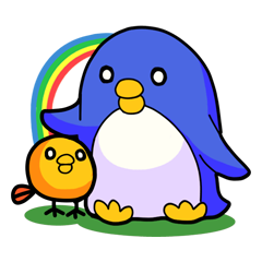 [LINEスタンプ] ペンギンさんとぴよの画像（メイン）