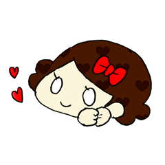 [LINEスタンプ] リボンちゃん！いっぱいスタンプの画像（メイン）