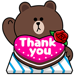 [LINEスタンプ] ThankYou！LINEキャラクターズの画像（メイン）