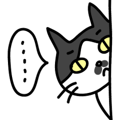 [LINEスタンプ] チョビひげ猫のチョビの画像（メイン）