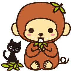 [LINEスタンプ] Lazy Monchey (ENG)