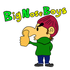 [LINEスタンプ] Big Nose Boys -ビッグノーズボーイズ-の画像（メイン）