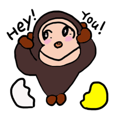 [LINEスタンプ] BABU series NO.1 BABUの画像（メイン）