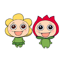 [LINEスタンプ] kawaii flowersの画像（メイン）