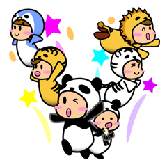 [LINEスタンプ] Animal Kidsdom