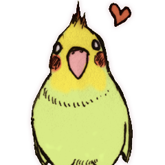 [LINEスタンプ] お洒落な鳥たち 小鳥の画像（メイン）