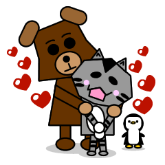 [LINEスタンプ] ショコラ＆ミーの画像（メイン）