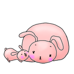 [LINEスタンプ] 鏡餅うさぎの画像（メイン）