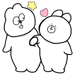 [LINEスタンプ] いぬとうさぎ