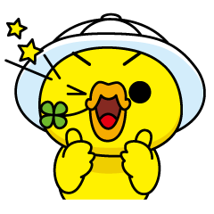 [LINEスタンプ] 四葉アヒルのペロリネ