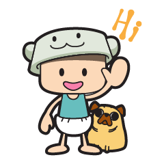 [LINEスタンプ] pug pug PAN