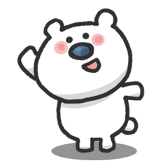 [LINEスタンプ] ホッキョクグマの生活の画像（メイン）