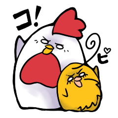 [LINEスタンプ] ぼてチキとボテぴよの画像（メイン）