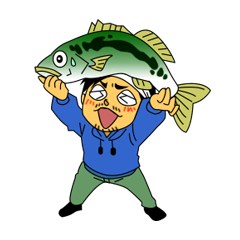 [LINEスタンプ] レッツ バスフィッシング！！の画像（メイン）