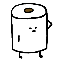 [LINEスタンプ] トイレットペーパースタンプの画像（メイン）