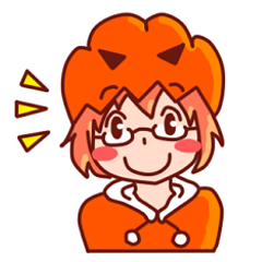 [LINEスタンプ] 眼鏡のかぼちゃんの画像（メイン）