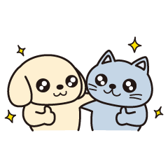 [LINEスタンプ] 親父ギャグを使う犬と猫