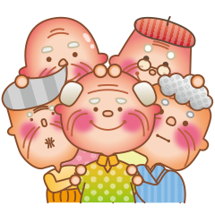 [LINEスタンプ] ひだまりじいちゃんのくるくる毎日の画像（メイン）