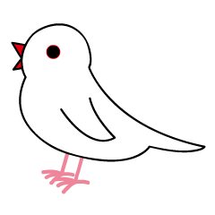 [LINEスタンプ] 文鳥の画像（メイン）