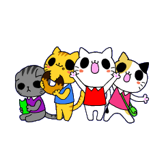 [LINEスタンプ] ウチのねこら。の画像（メイン）