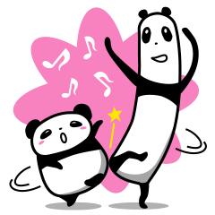 [LINEスタンプ] 天然パンダの画像（メイン）