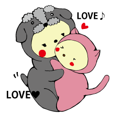 [LINEスタンプ] 僕、私、着ぐるみん♪の画像（メイン）