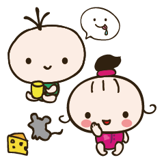 [LINEスタンプ] 赤ちゃんの妖精ゆるカビキャラ