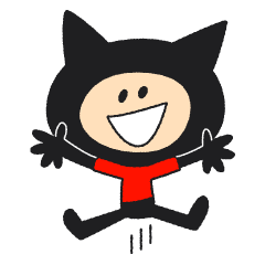 [LINEスタンプ] くろねこサハリの画像（メイン）