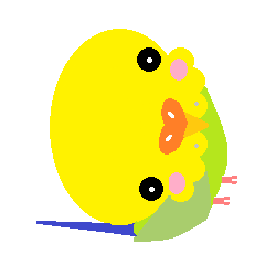 [LINEスタンプ] ほのぼのインコ