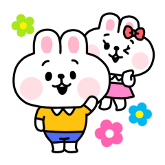 [LINEスタンプ] いばらのうさぎ