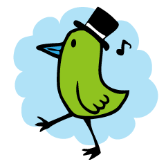 [LINEスタンプ] Little green birdの画像（メイン）