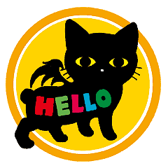 [LINEスタンプ] 黒猫ギル