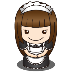 [LINEスタンプ] ほっこりメイドさんの画像（メイン）