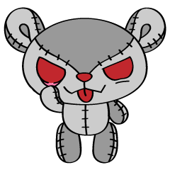 [LINEスタンプ] 小悪魔クマのZetsu坊の画像（メイン）