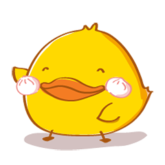 [LINEスタンプ] PEDPAO, The happiness duck